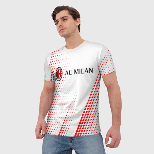Мужская футболка 3D AC Milan Милан, цвет 3D печать - фото 3