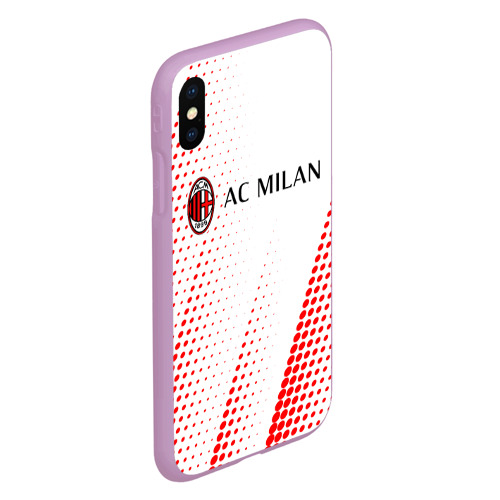 Чехол для iPhone XS Max матовый AC Milan Милан, цвет сиреневый - фото 3