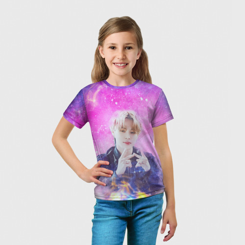 Детская футболка 3D с принтом BTS, вид сбоку #3