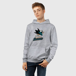 Детская толстовка хлопок Сан-Хосе Шаркс - фото 2