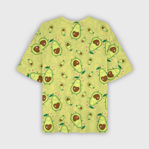 Мужская футболка oversize 3D Милашка авокадик, цвет 3D печать - фото 2