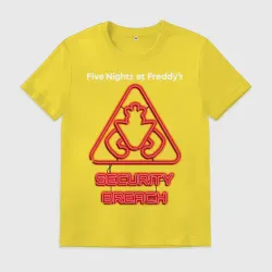 Мужская футболка хлопок FNAF Security Breach