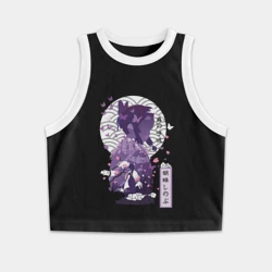 Женская укороченная майка-топ хлопок Шинобу Кочо