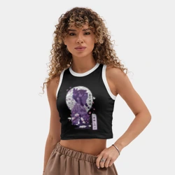 Женская укороченная майка-топ хлопок Шинобу Кочо - фото 2