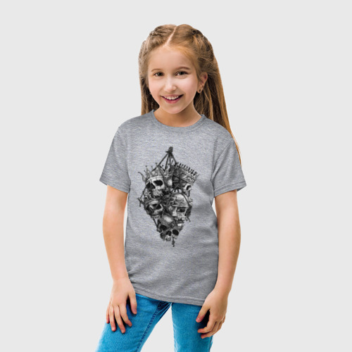 Детская футболка хлопок с принтом Охотник за королями, вид сбоку #3
