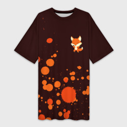 Платье-футболка 3D Лисичка foxy