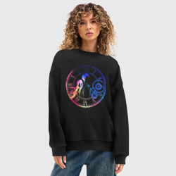 Женский свитшот oversize без начеса хлопок Врата Штейна - фото 2