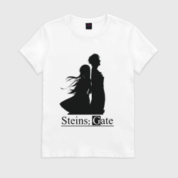 Женская футболка хлопок Steins Gate