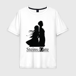 Мужская футболка хлопок Oversize Steins Gate