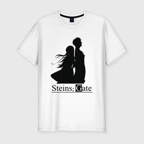 Мужская футболка хлопок Slim Steins Gate