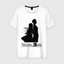 Steins Gate – Мужская футболка хлопок с принтом купить со скидкой в -20%
