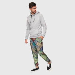 Мужские брюки 3D Мандалы лоскутный печворк - фото 2