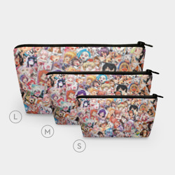 Косметичка 3D Color ahegao - цветные ахегао девушки аниме  паттерн  - фото 2