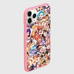 Чехол для iPhone 11 Pro Max матовый Color ahegao - цветные ахегао девушки аниме  паттерн  - фото 2
