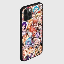 Чехол для iPhone 12 Pro Max Color ahegao - цветные ахегао девушки аниме  паттерн  - фото 2