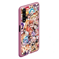 Чехол для Honor 20 Color ahegao - цветные ахегао девушки аниме  паттерн  - фото 2