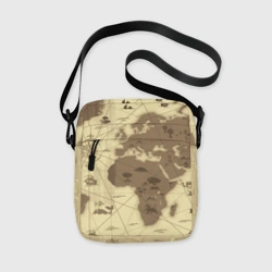 Сумка через плечо 3D Карта мира