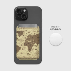 Картхолдер Magsafe магнитный Карта мира - фото 2