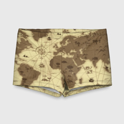 Детские купальные плавки 3D Карта мира