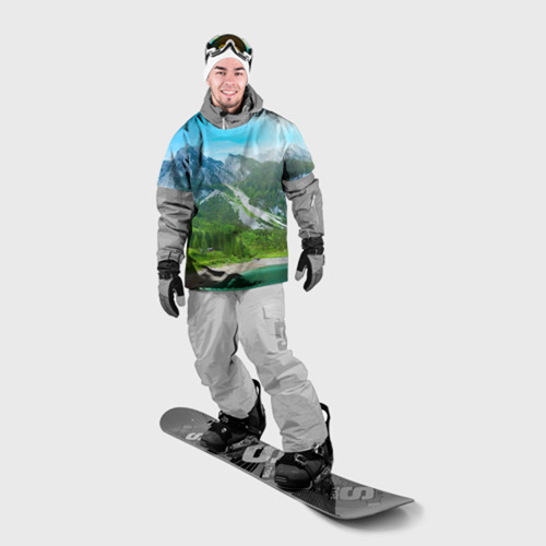 Накидка на куртку 3D Альпийские горы, цвет 3D печать - фото 3