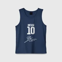 Детская майка хлопок Автограф Messi