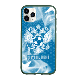 Чехол для iPhone 11 Pro матовый Football Russia Футбол