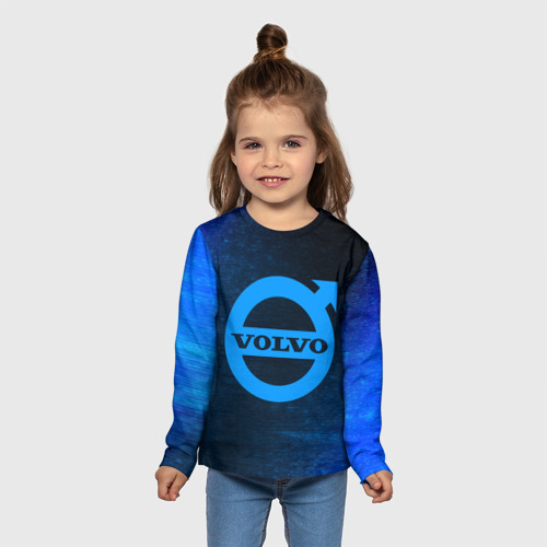 Детский лонгслив 3D Volvo Вольво, цвет 3D печать - фото 5