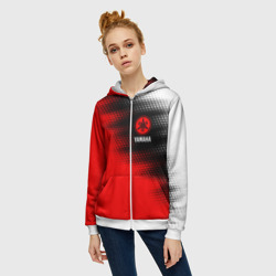 Женская толстовка 3D на молнии Yamaha motor Ямаха - фото 2