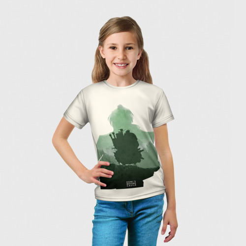 Детская футболка 3D Ходячий замок, цвет 3D печать - фото 5