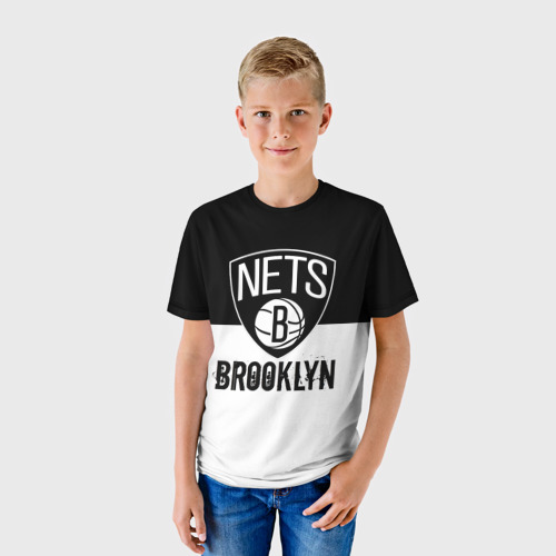 Детская футболка 3D с принтом Бруклирн, фото на моделе #1