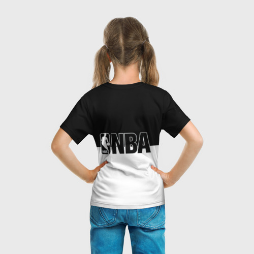 Детская футболка 3D с принтом Бруклирн, вид сзади #2