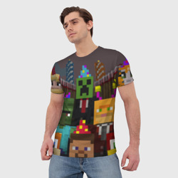 Мужская футболка 3D Minecraft - characters - video game - фото 2