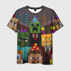 Мужская футболка 3D Minecraft - characters - video game