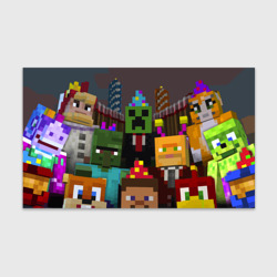 Бумага для упаковки 3D Minecraft - characters - video game