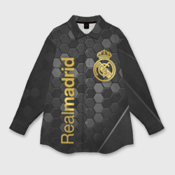 Мужская рубашка oversize 3D Real Madrid