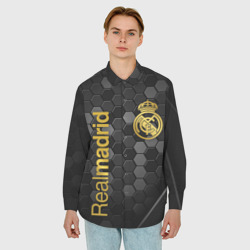 Мужская рубашка oversize 3D Real Madrid - фото 2