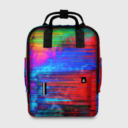 Женский рюкзак 3D Glitch color storm