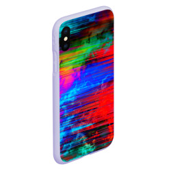 Чехол для iPhone XS Max матовый Glitch color storm - фото 2