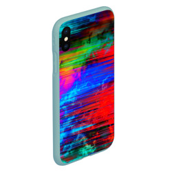 Чехол для iPhone XS Max матовый Glitch color storm - фото 2