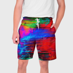 Мужские шорты 3D Glitch color storm