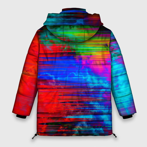 Женская зимняя куртка Oversize Glitch color storm, цвет черный - фото 2