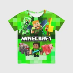 Детская футболка 3D Minecraft/Майнкрафт