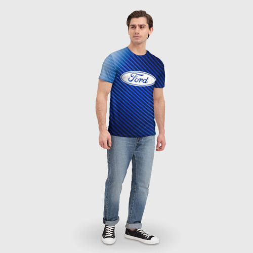 Мужская футболка 3D FORD / Форд, цвет 3D печать - фото 5
