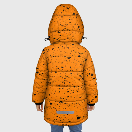 Зимняя куртка для девочек 3D с принтом КОРОЛЬ И ШУТ, вид сзади #2