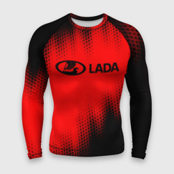 Рашгард с длинным рукавом 3D ЛАДА / Lada (Мужской)