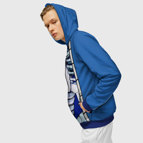Мужская толстовка 3D на молнии Куртка Санса для косплея Sans, цвет синий - фото 5