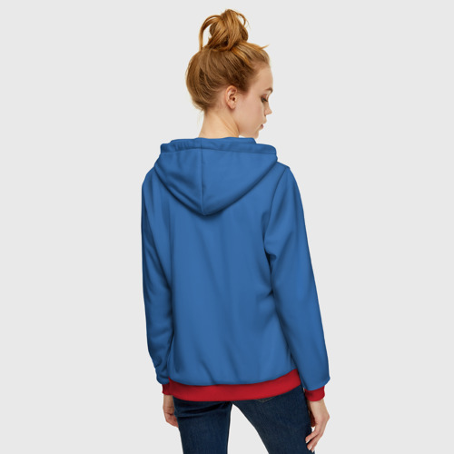 Женская толстовка 3D на молнии Куртка Санса для косплея Sans, цвет красный - фото 4