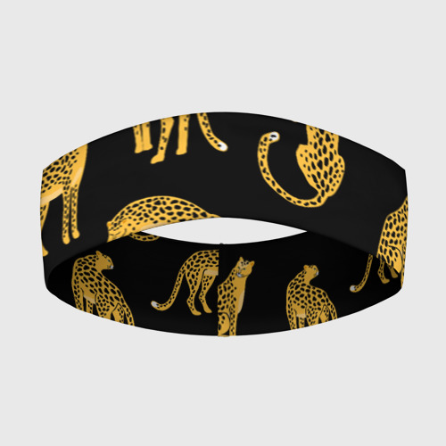 Повязка на голову 3D Леопарды, цвет 3D печать