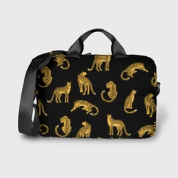 Сумка для ноутбука 3D Леопарды