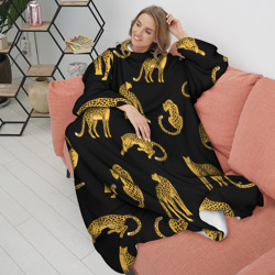 Плед с рукавами Леопарды - фото 2